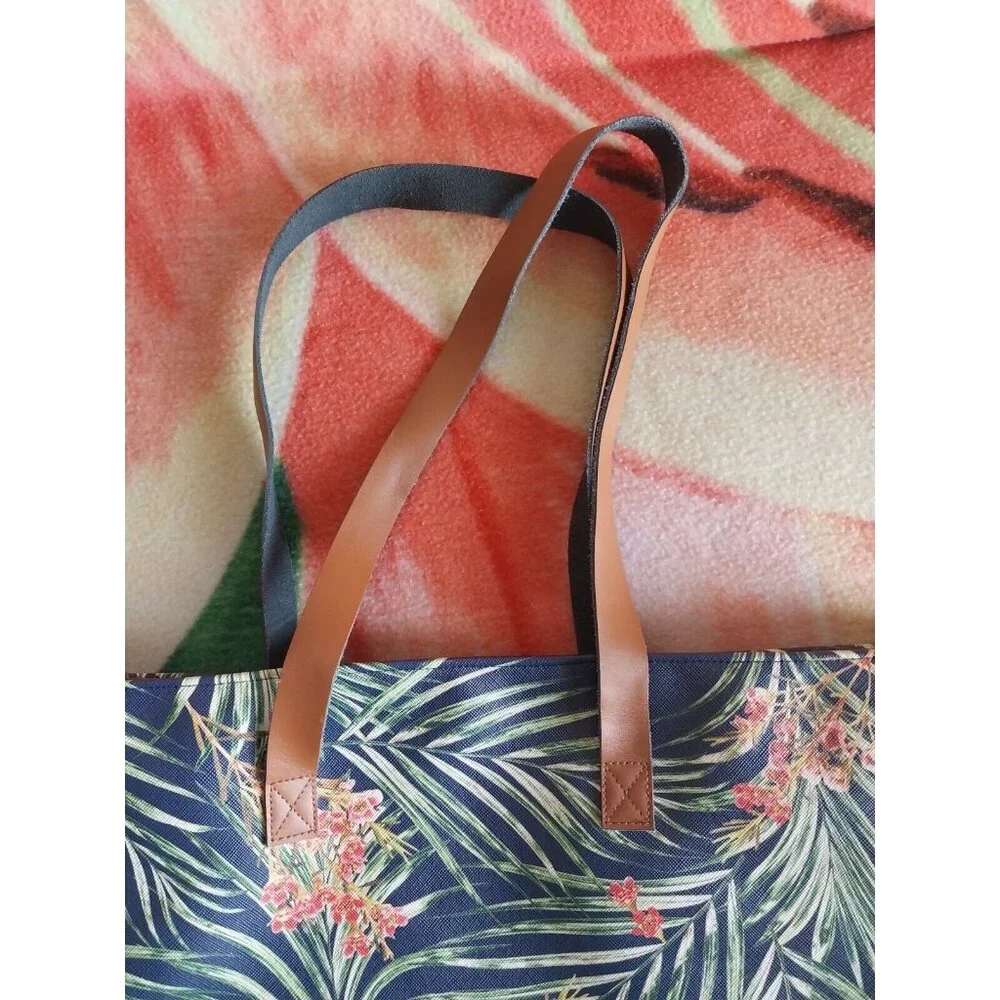 Studio Oh! Beautiful Mess Waterproof Canvas Floral Tote Bag